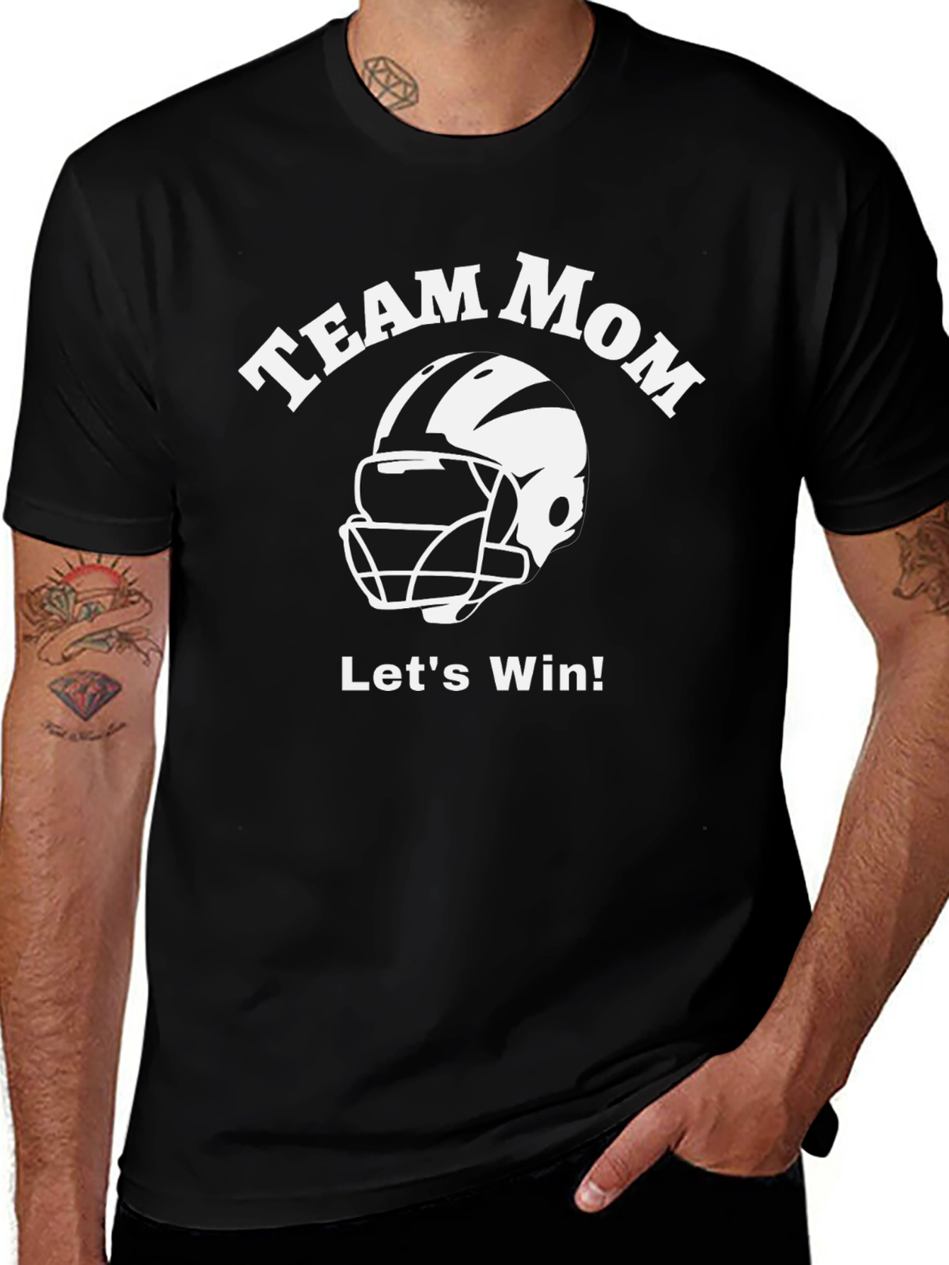 Team Mom Football T-Shirt - Lets Win!