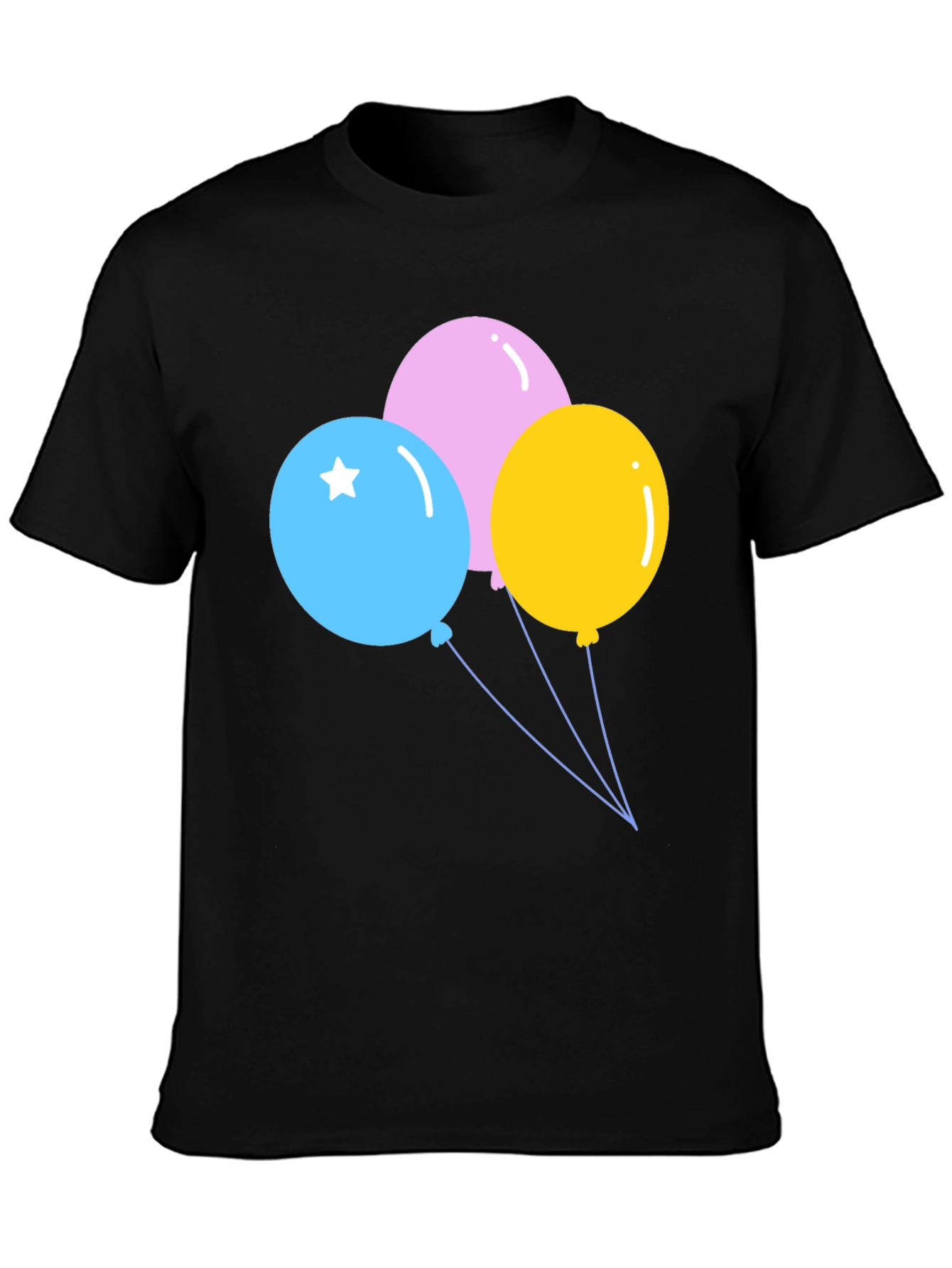 Balloons Graphic T-Shirt - Fun & Festive Design