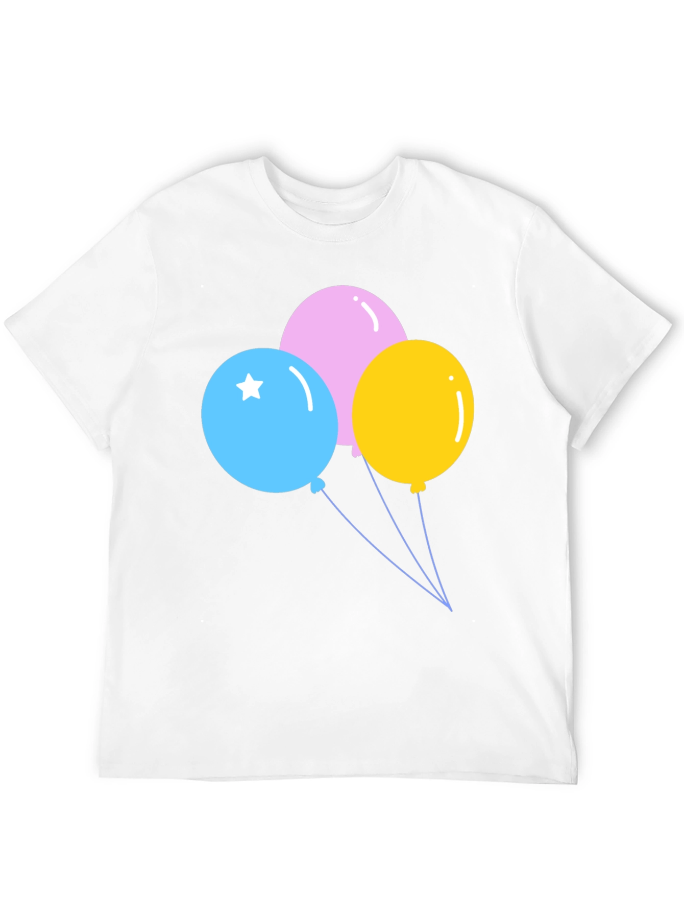 Balloons Graphic T-Shirt - Fun & Festive Design