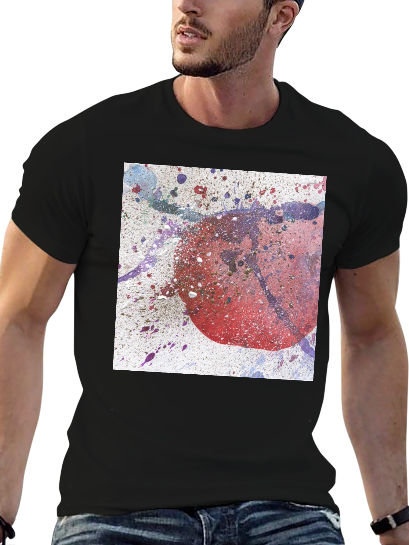 Abstract Graphic Print Tee