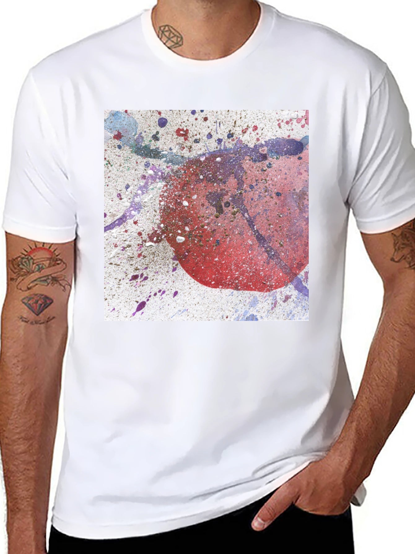 Abstract Graphic Print Tee