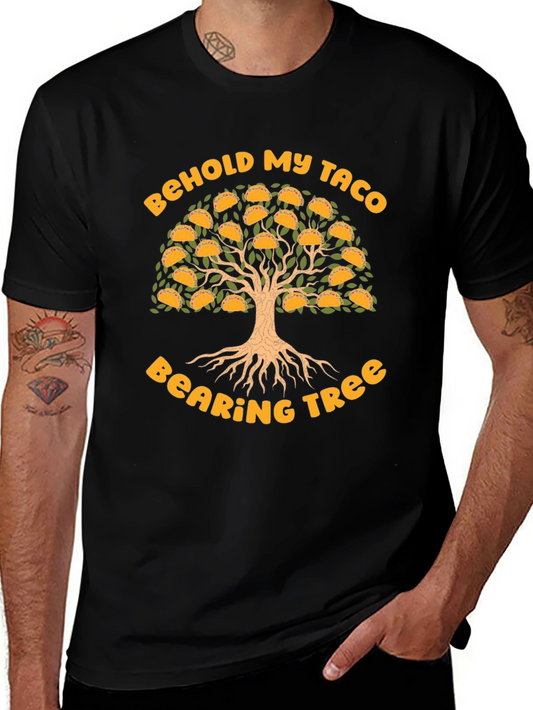 Behold My Taco Bearing Tree Graphic T-Shirt