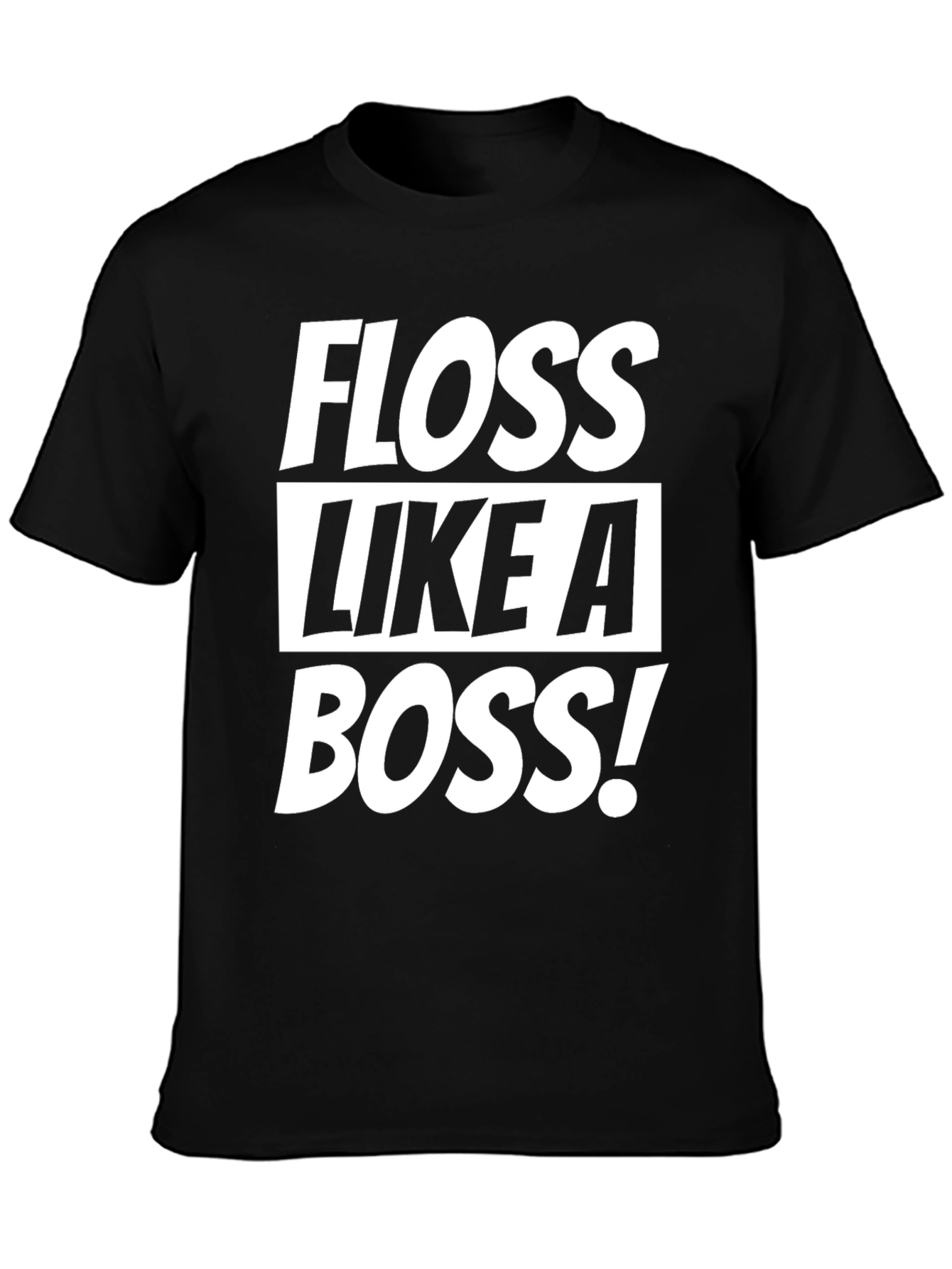 Floss Like a Boss Black T-Shirt
