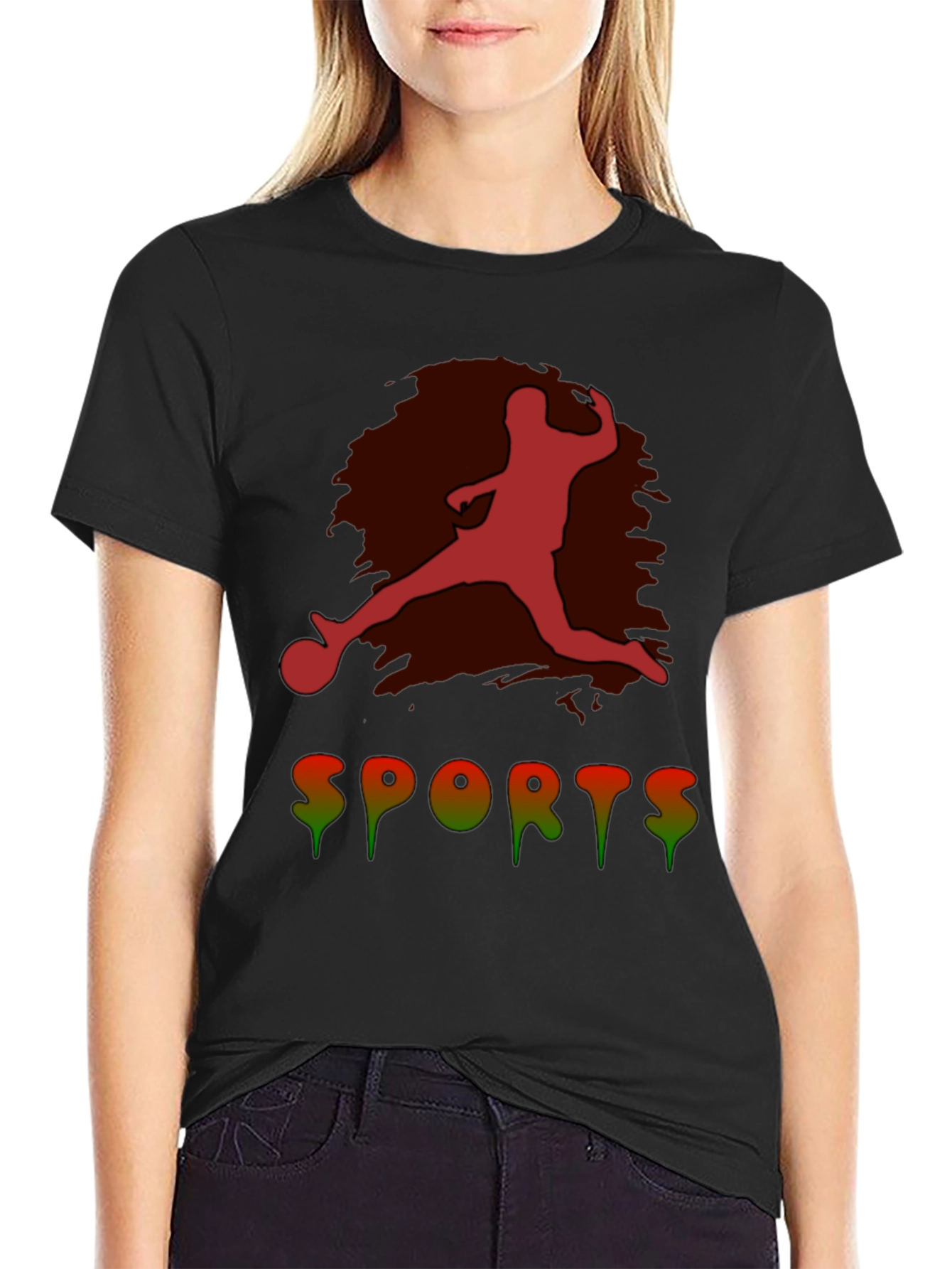 Mens Sports Graphic Tee - Black