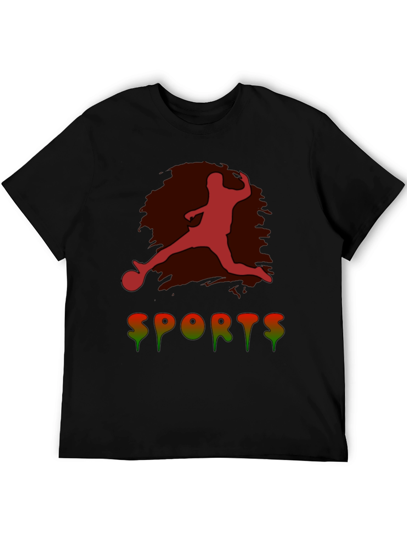 Mens Sports Graphic Tee - Black