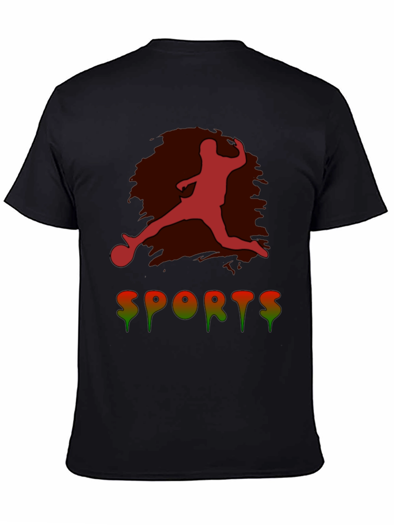 Mens Sports Graphic Tee - Black