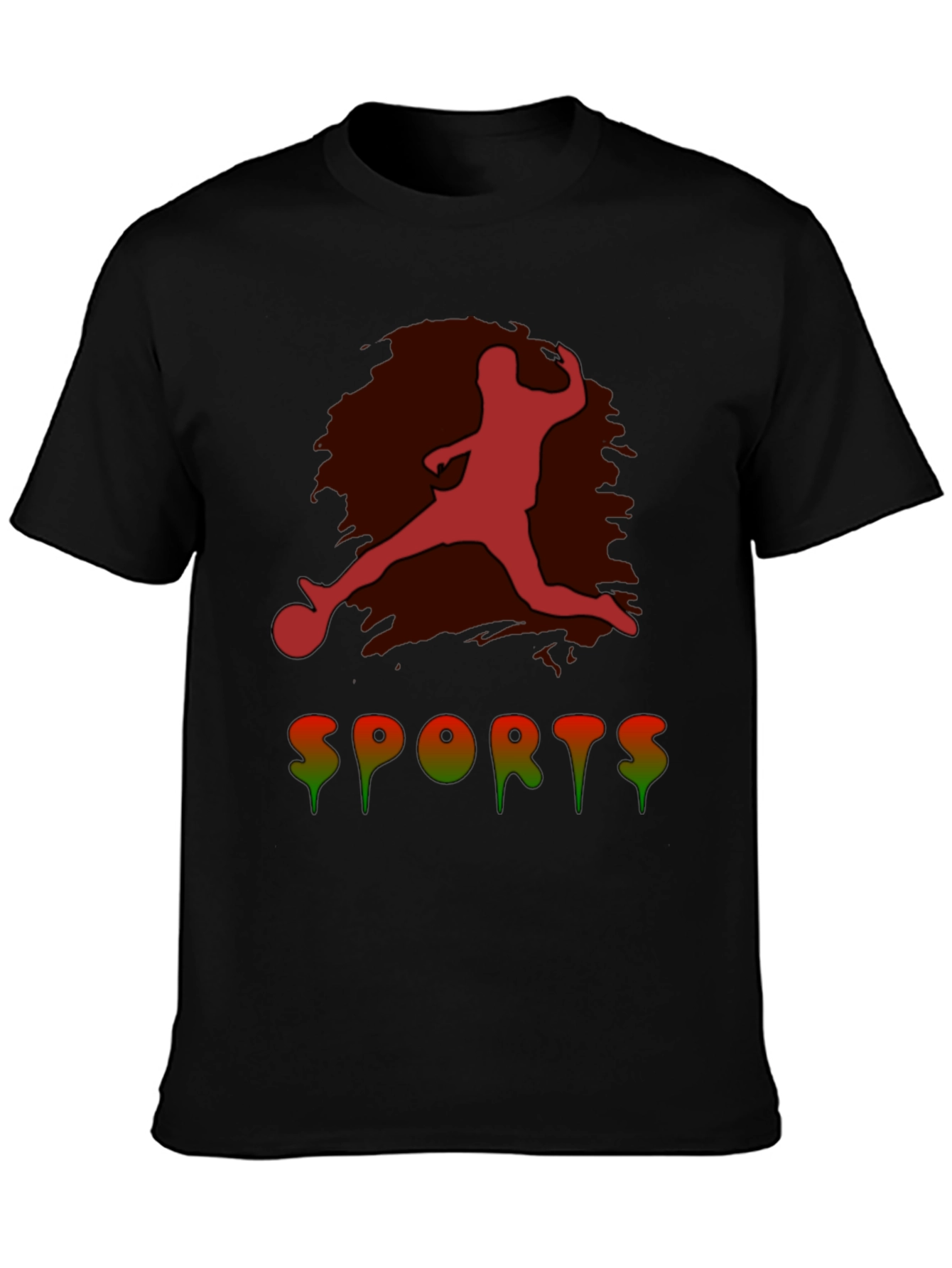 Mens Sports Graphic Tee - Black