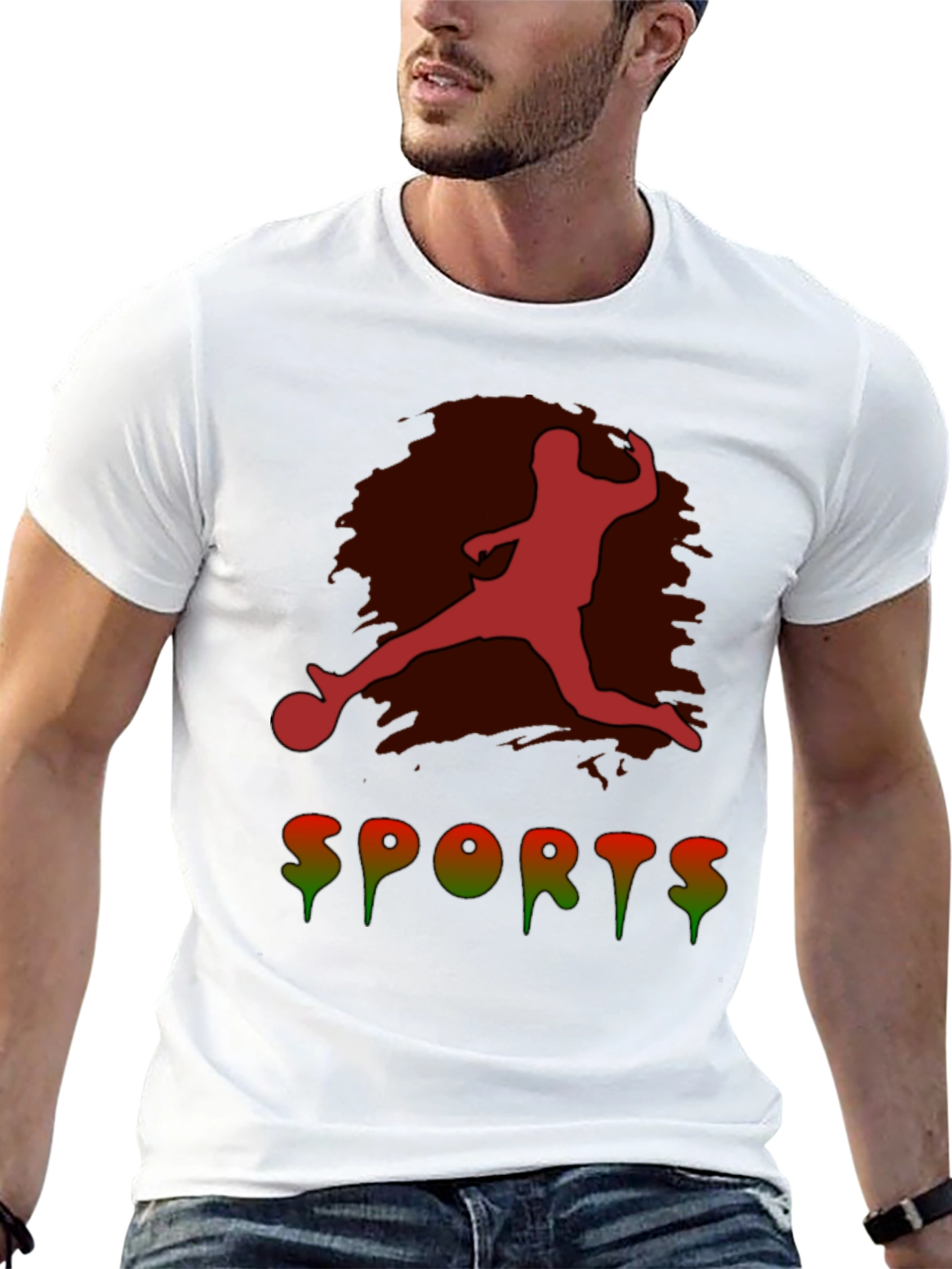 Mens Sports Graphic Tee - Black