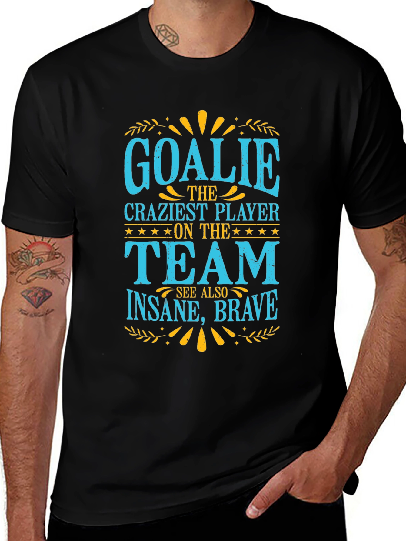 Goalie Crazy Player Graphic T-Shirt