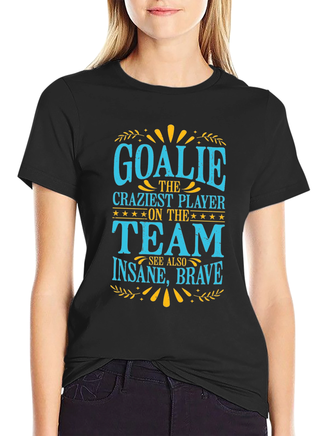 Goalie Crazy Player Graphic T-Shirt
