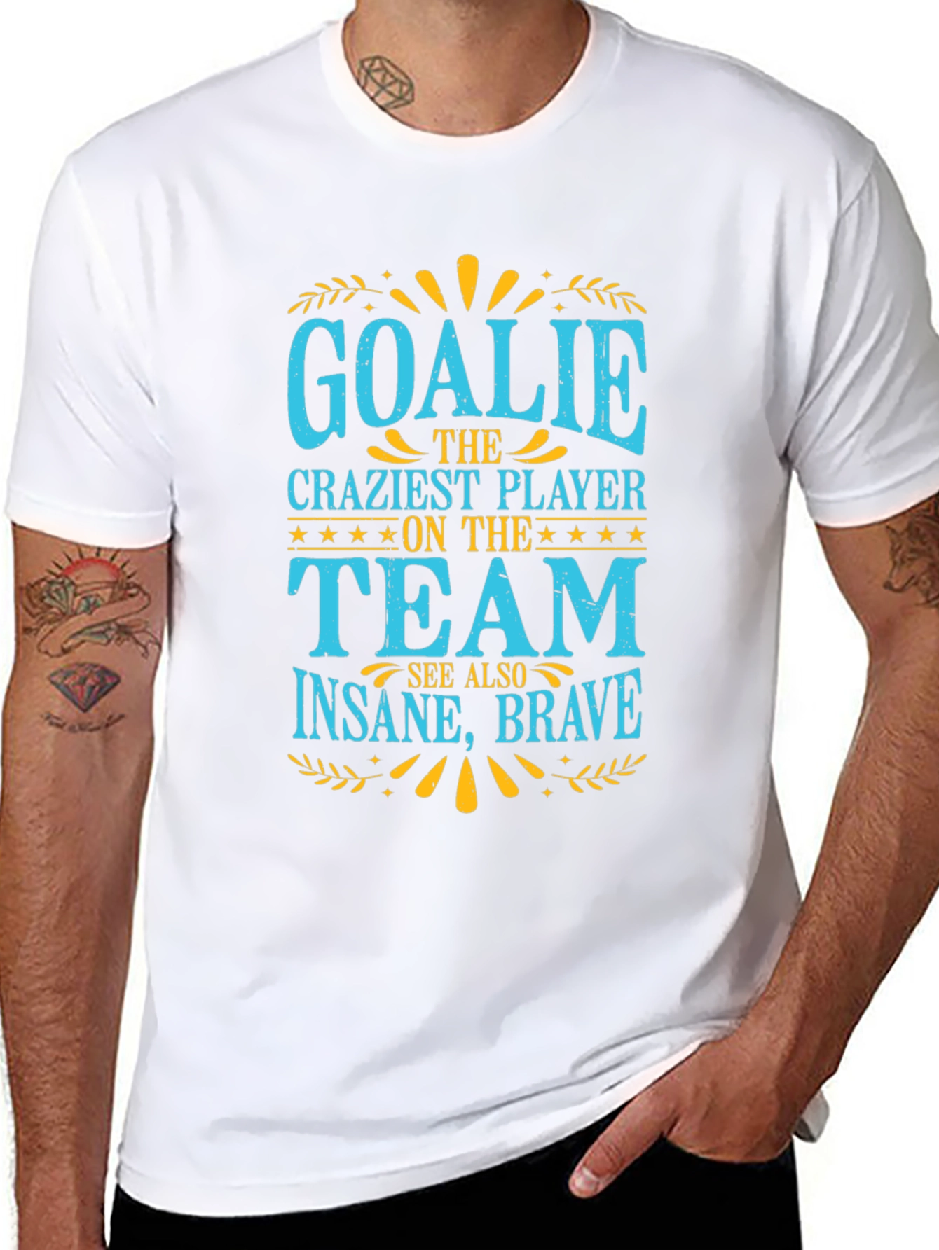 Goalie Crazy Player Graphic T-Shirt
