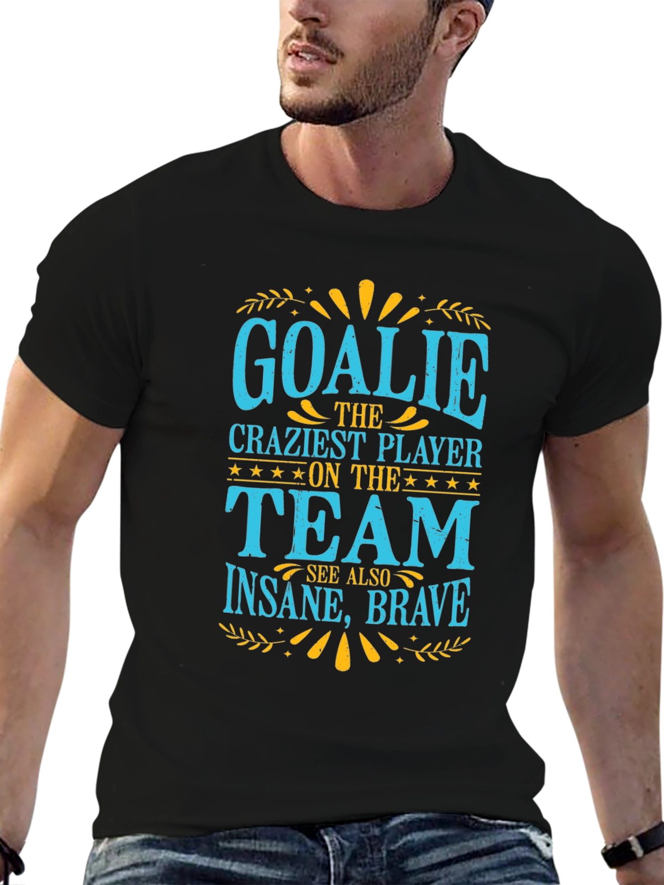 Goalie Crazy Player Graphic T-Shirt