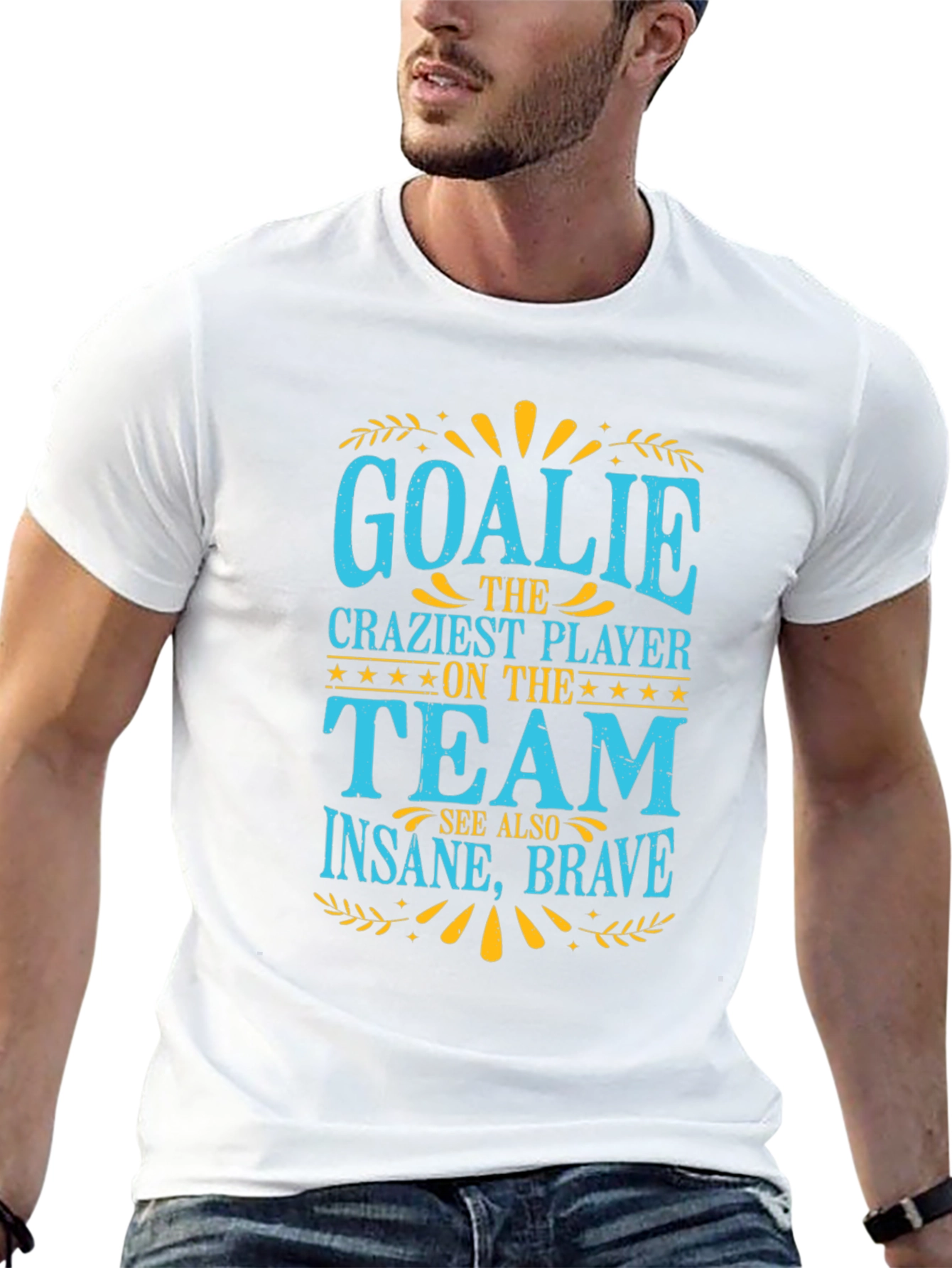 Goalie Crazy Player Graphic T-Shirt