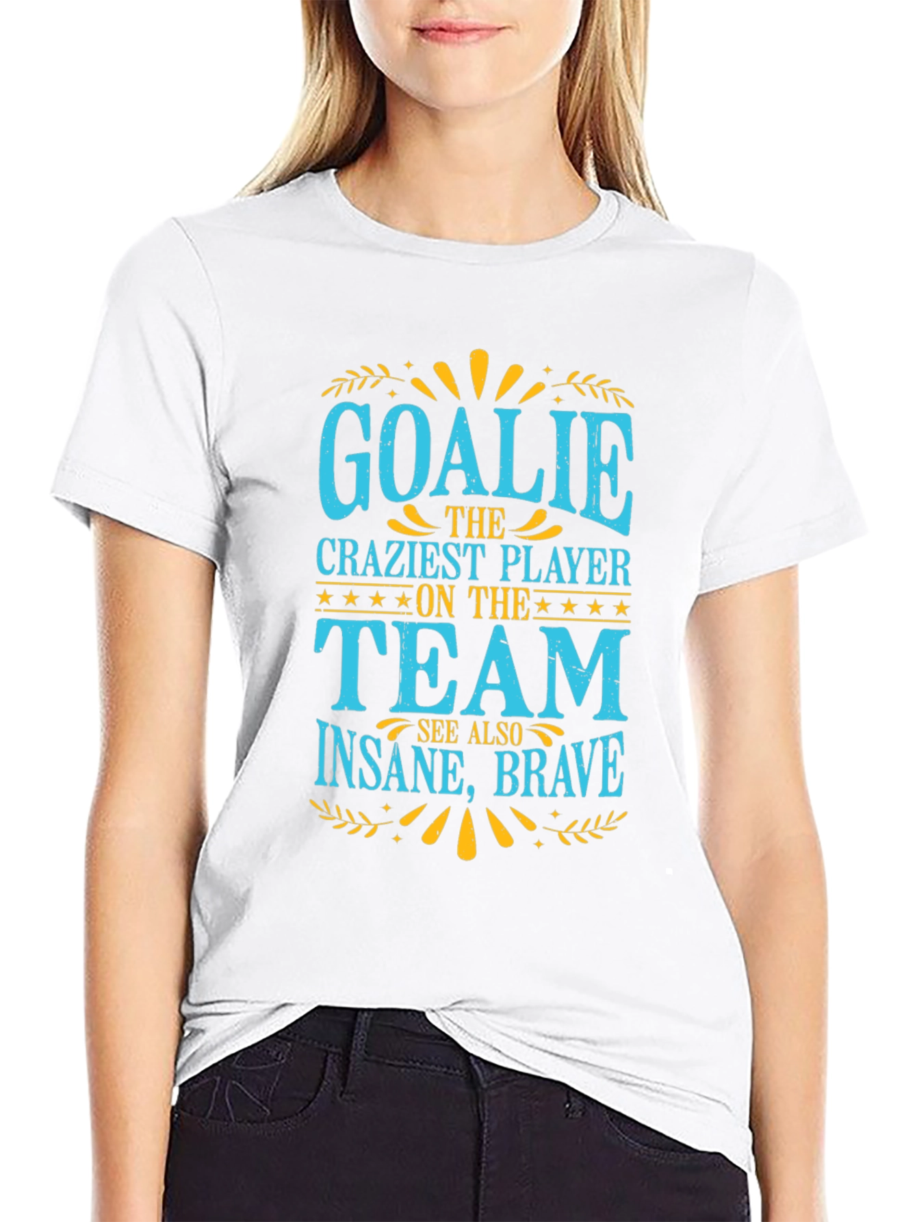 Goalie Crazy Player Graphic T-Shirt