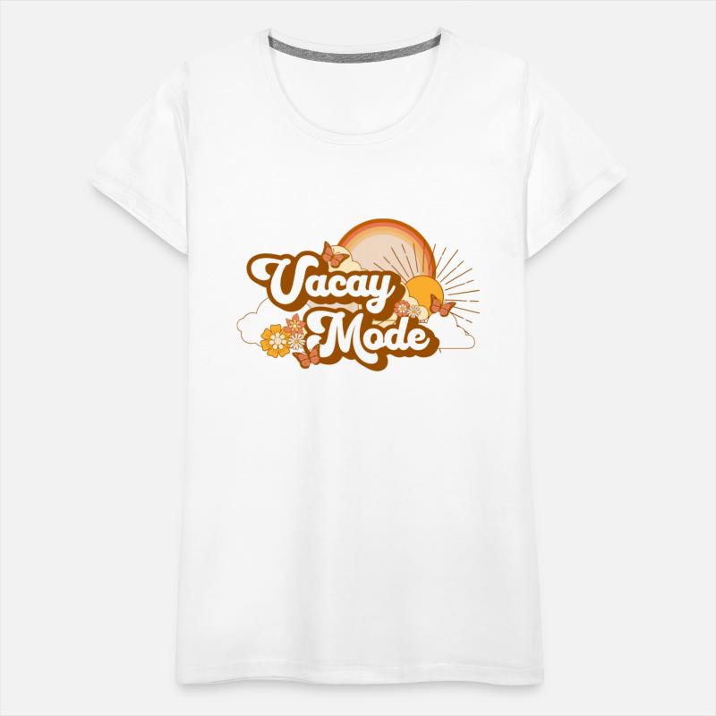 Vacay Mode On Retro Groovy Summer Vacation Sunset