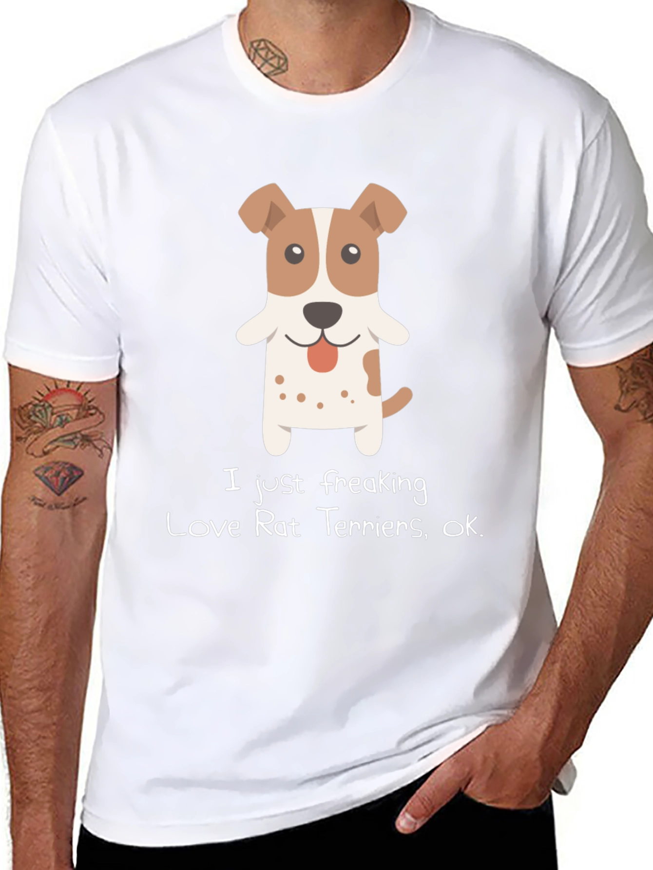 I Love Rat Terriers Graphic T-Shirt