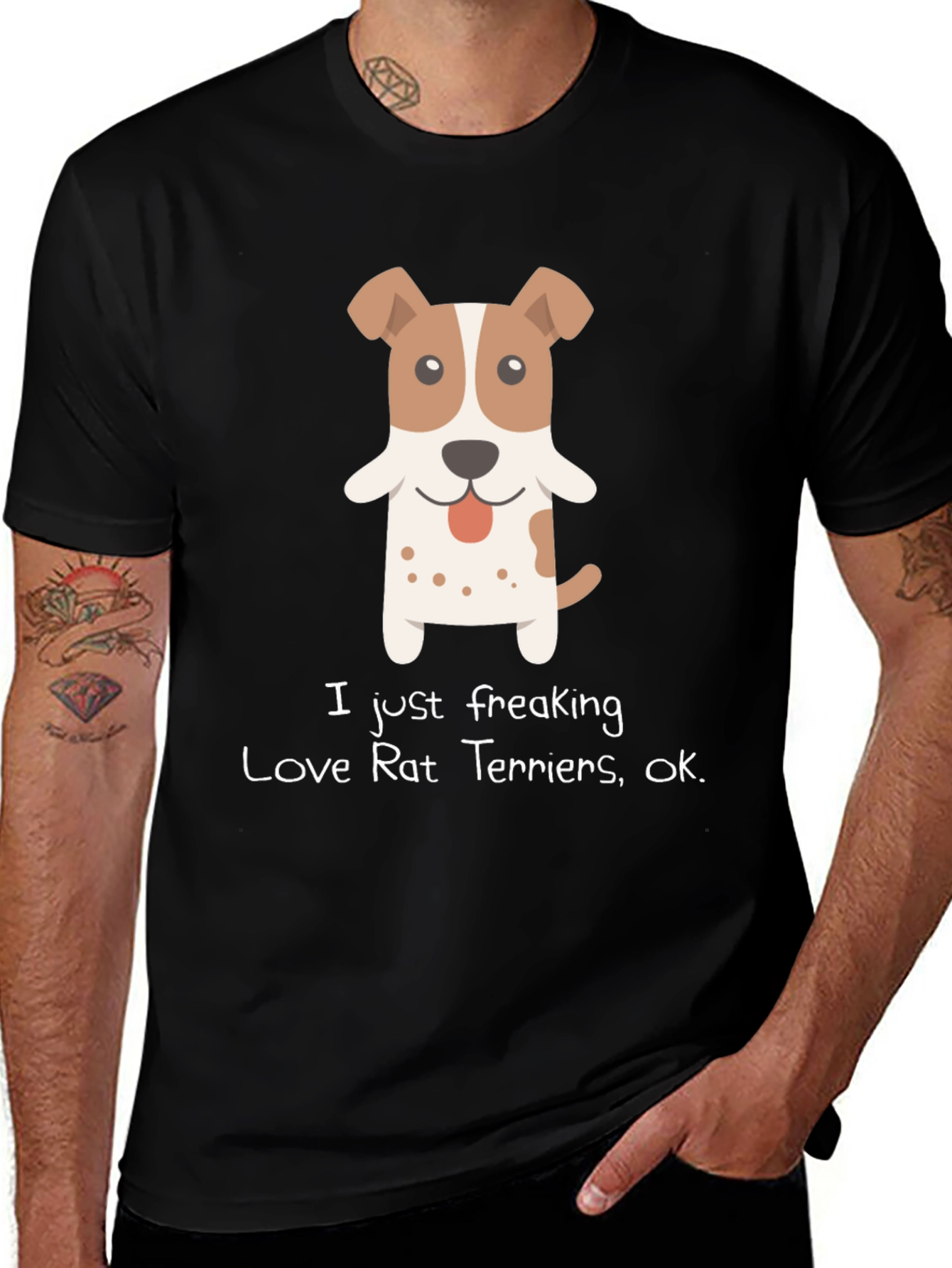 I Love Rat Terriers Graphic T-Shirt