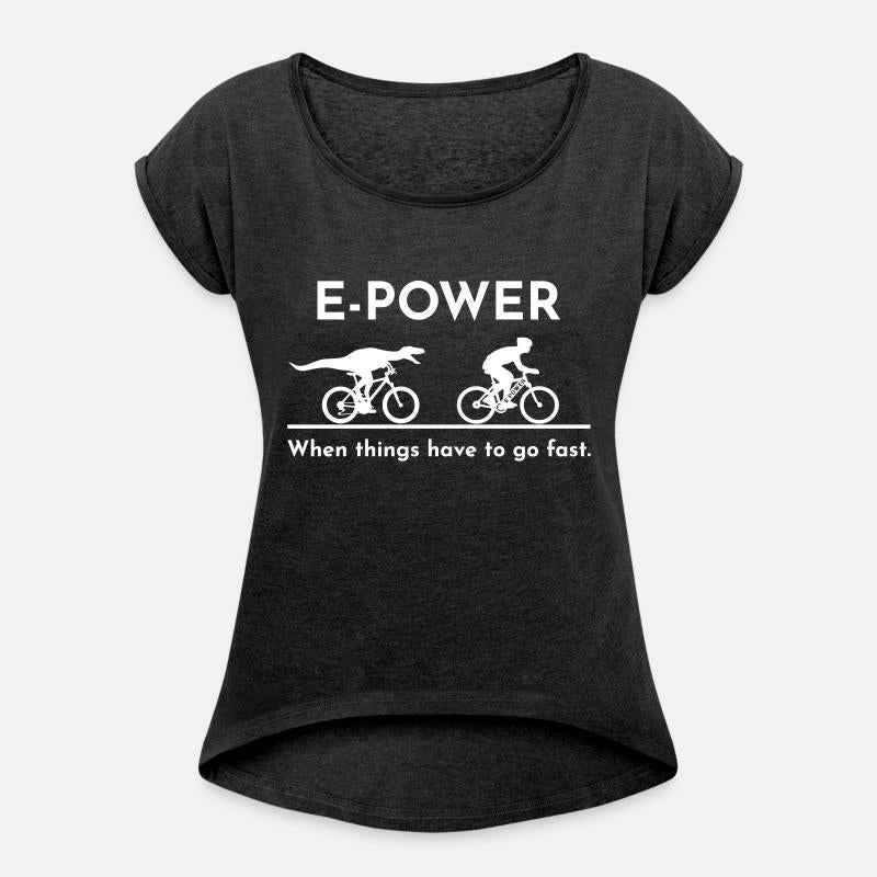 Velociraptor chasing e-biker