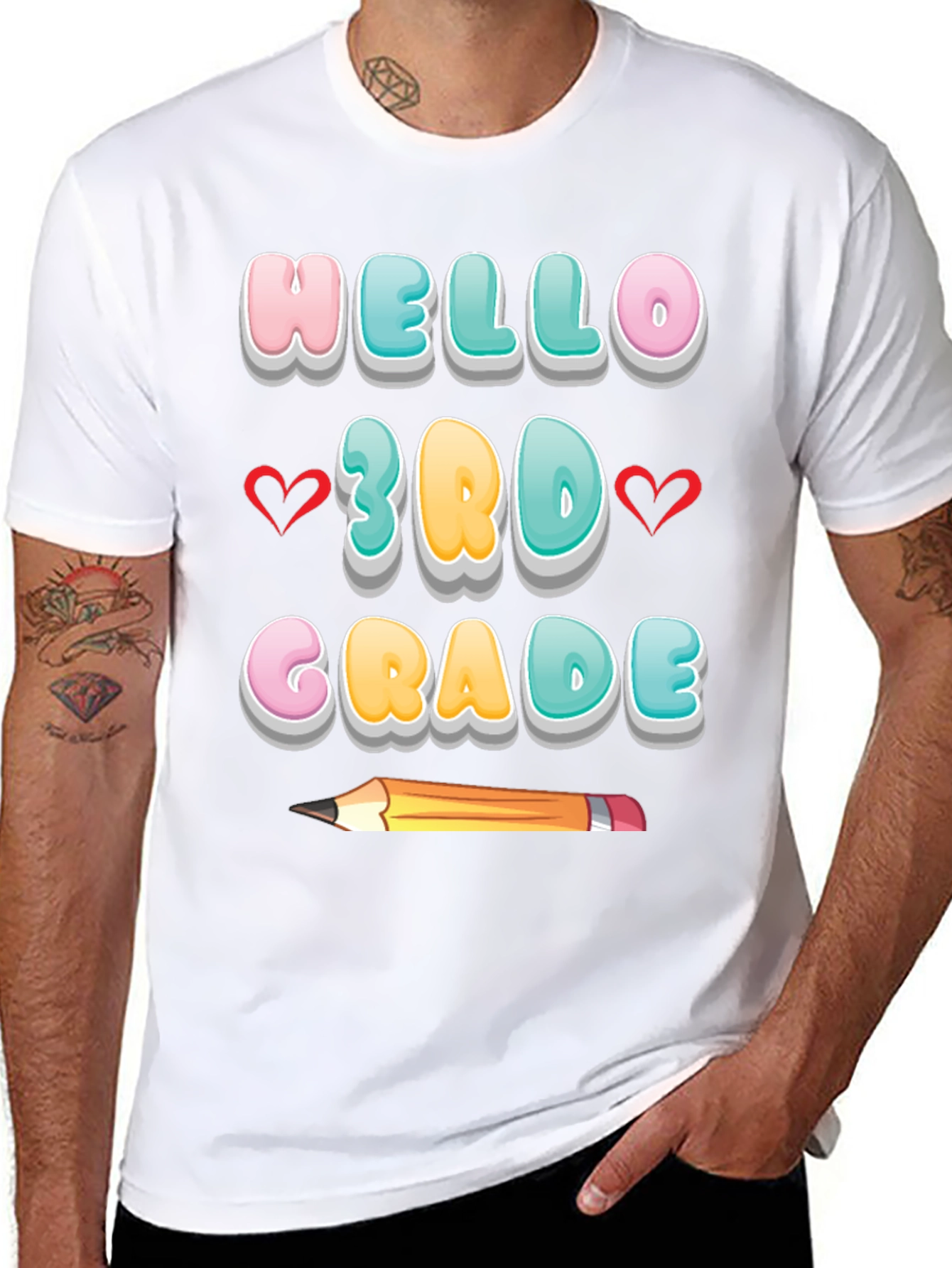 Hello 3rd Grade T-Shirt - Back to School