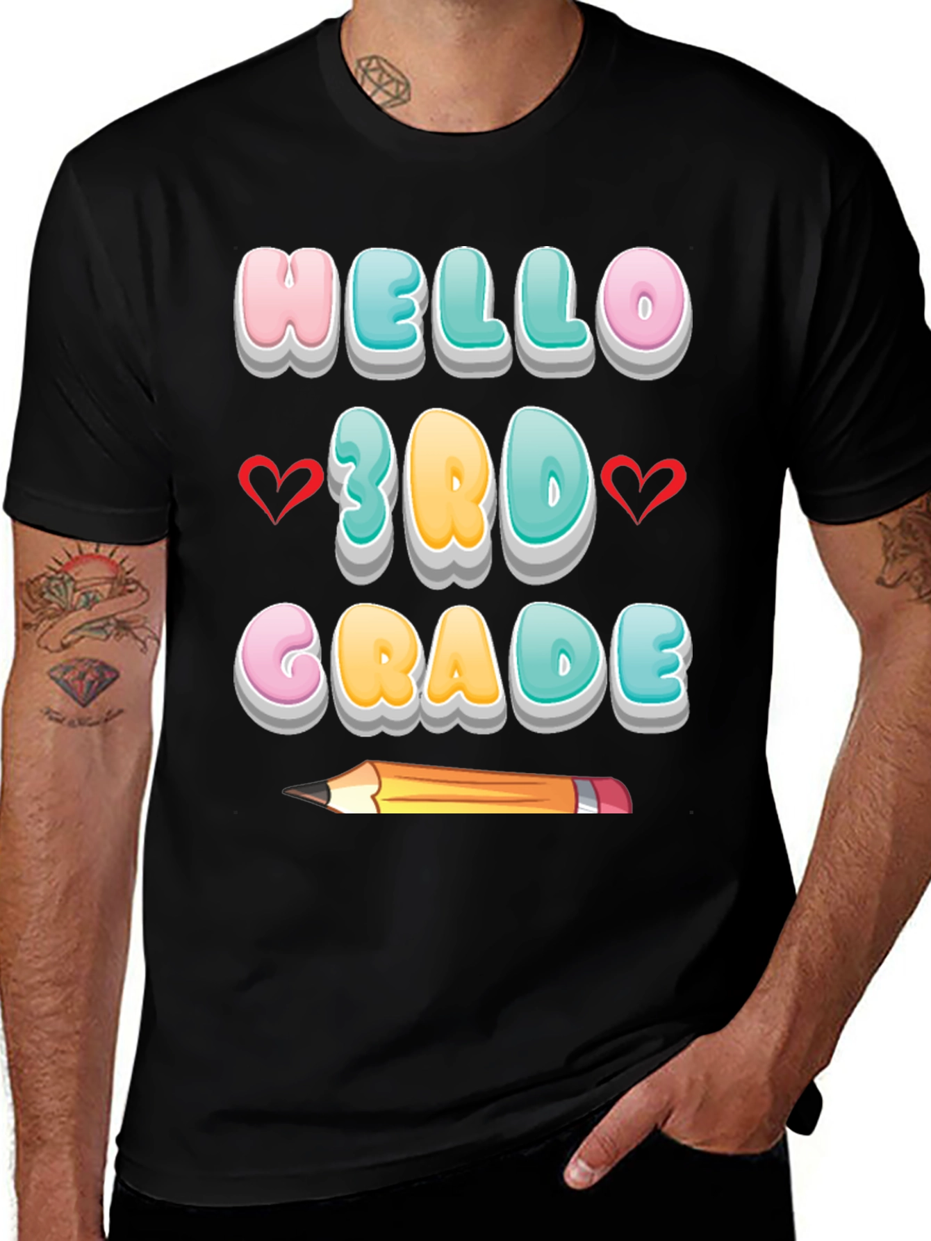 Hello 3rd Grade T-Shirt - Back to School
