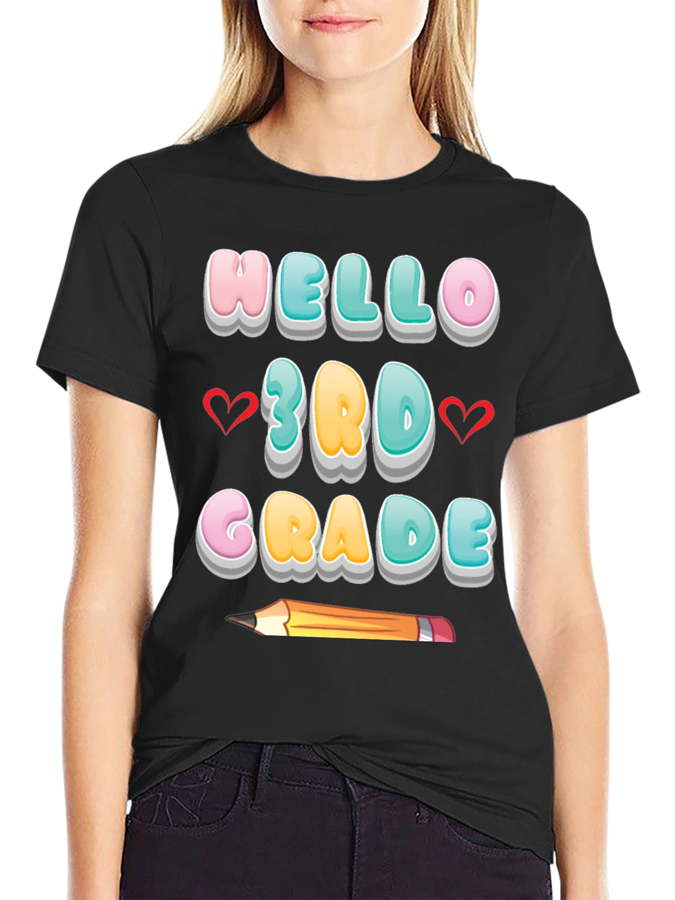 Hello 3rd Grade T-Shirt - Back to School