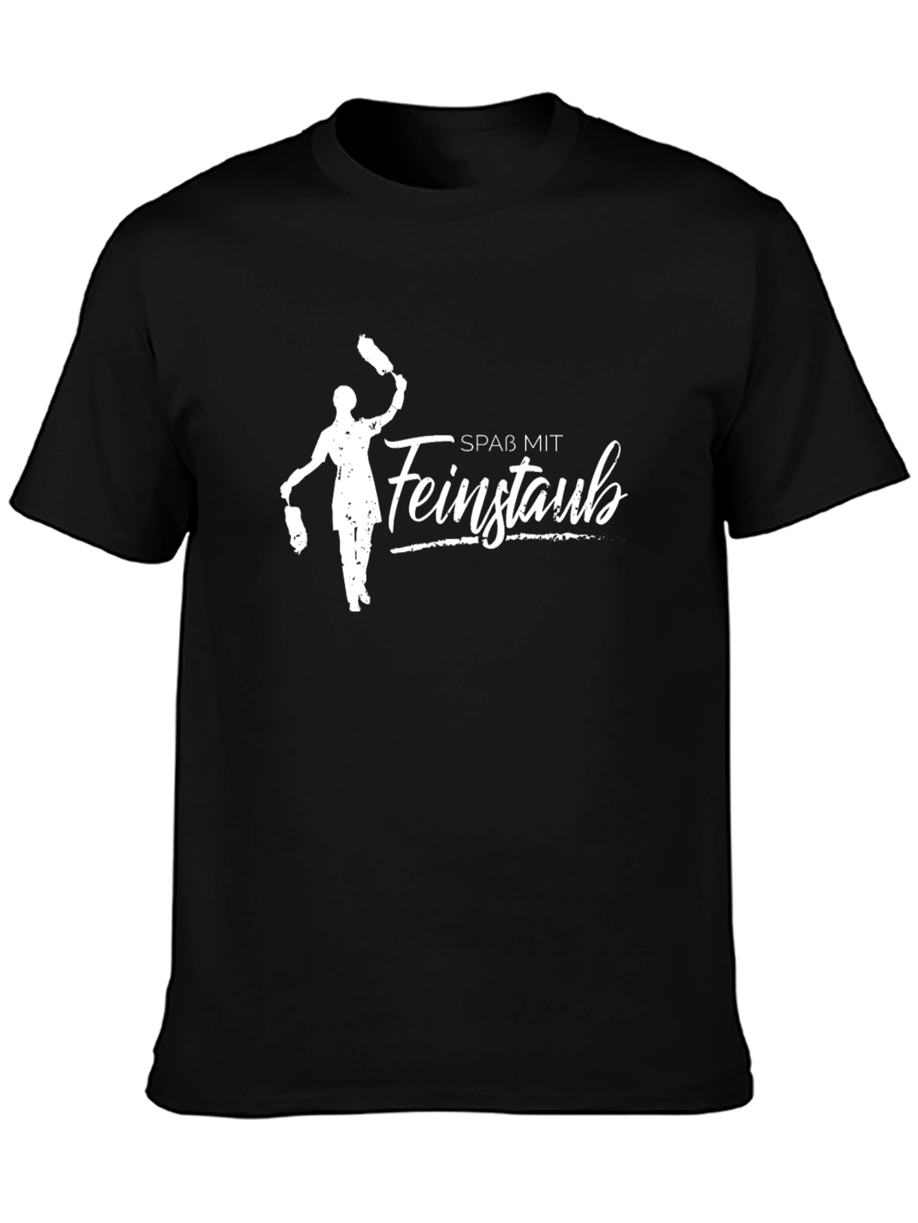 Spass Mit Feinstaub - Funny German Dusting Black T-Shirt