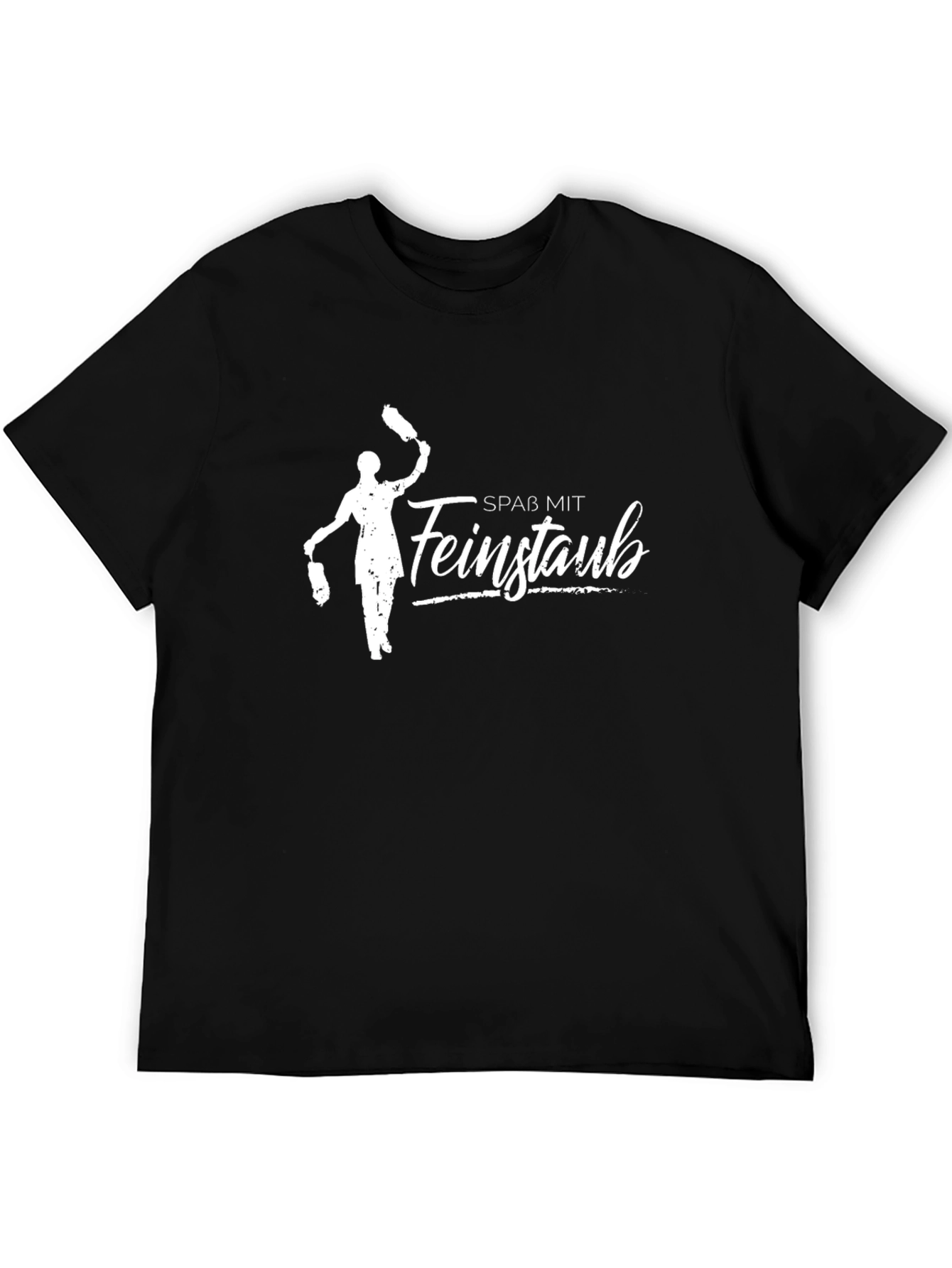 Spass Mit Feinstaub - Funny German Dusting Black T-Shirt