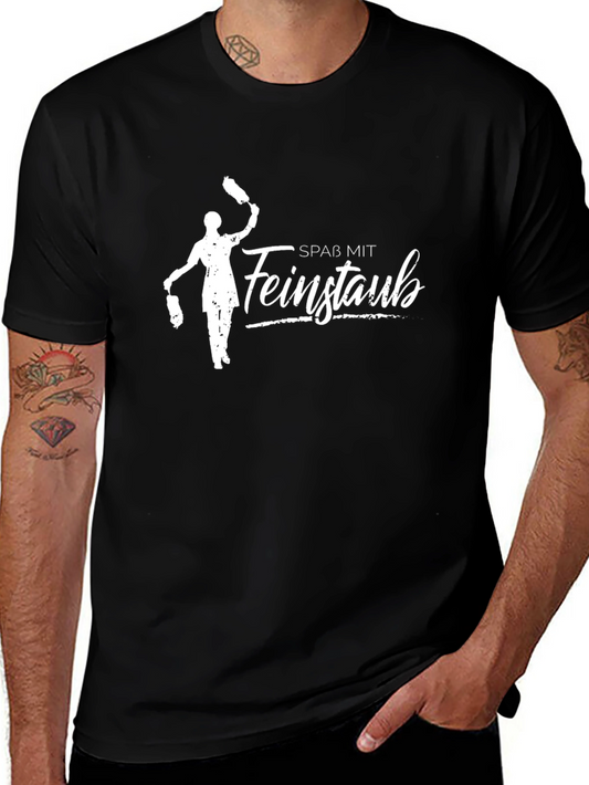 Spass Mit Feinstaub - Funny German Dusting Black T-Shirt
