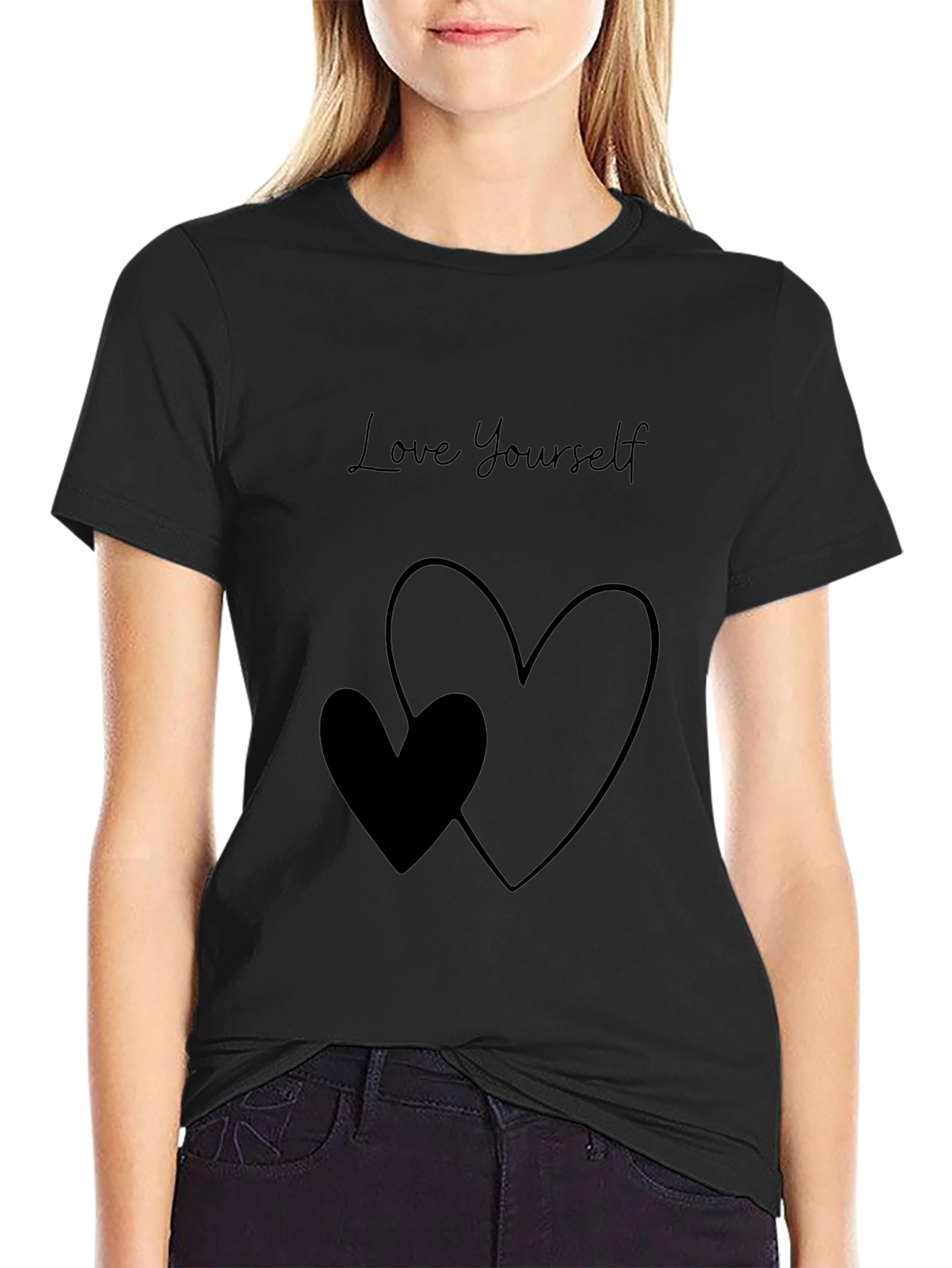 Love Yourself Graphic Tee - Black