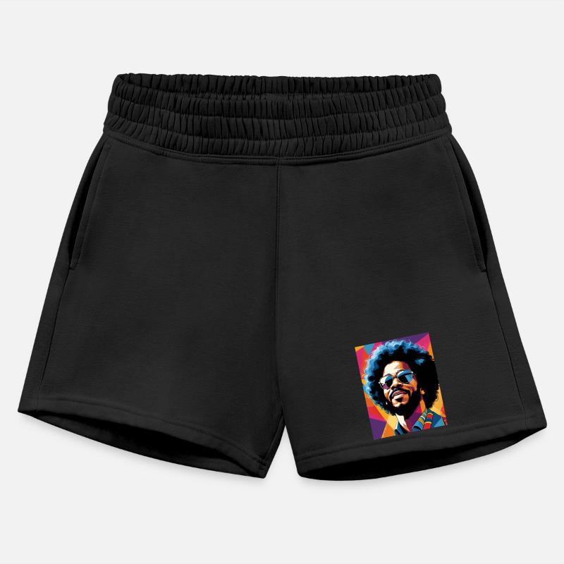 Vibrant Afro Portrait with Sunglasses