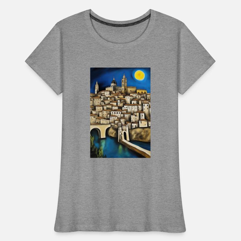View of Toledo - Surreal Cityscape Painting