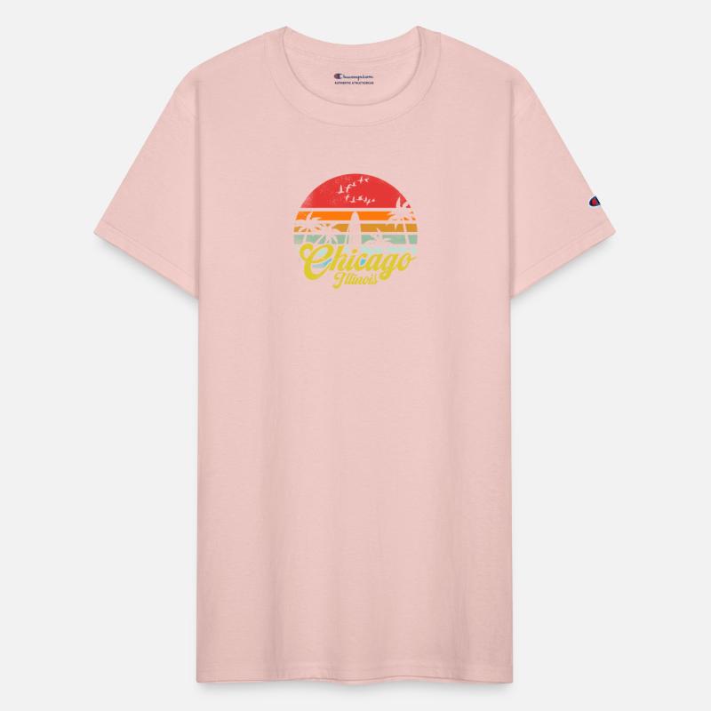 Vintage Chicago Illinois Surfing Retro Surf Funny