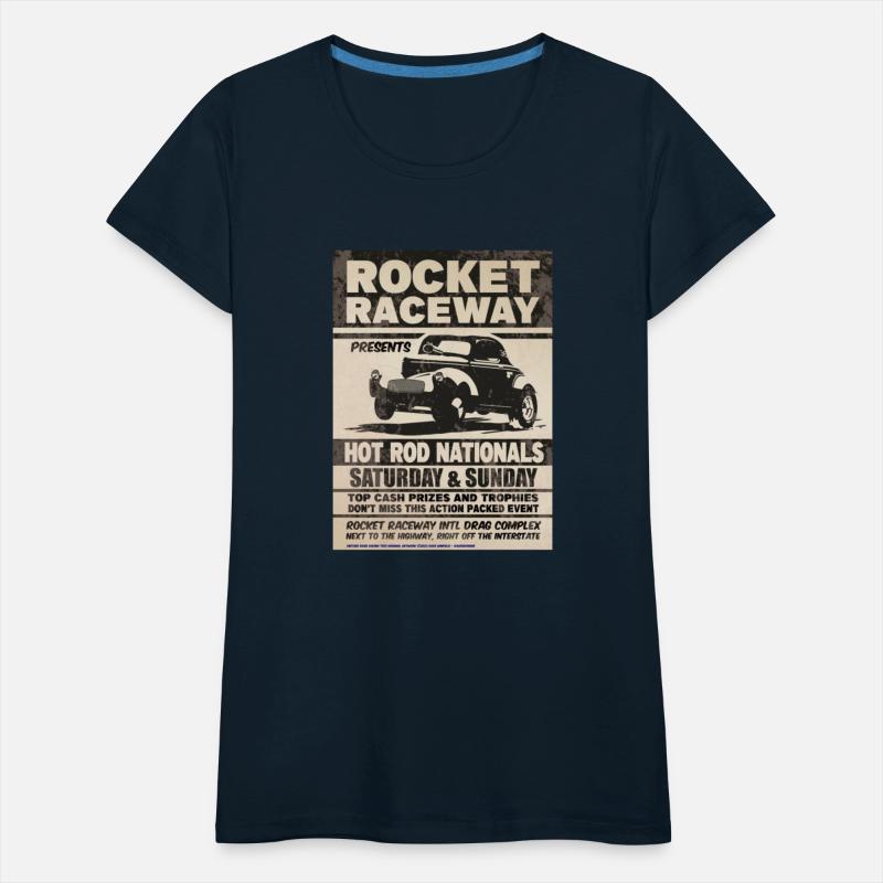 Vintage Hot Rod Classic Drag Racing Poster