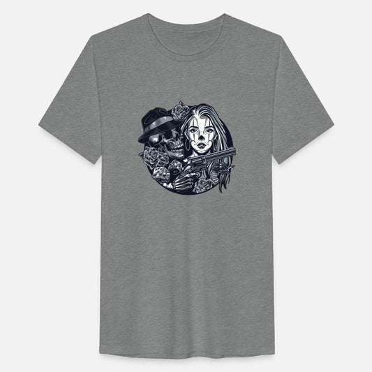 Vintage monochrome chicano tattoo