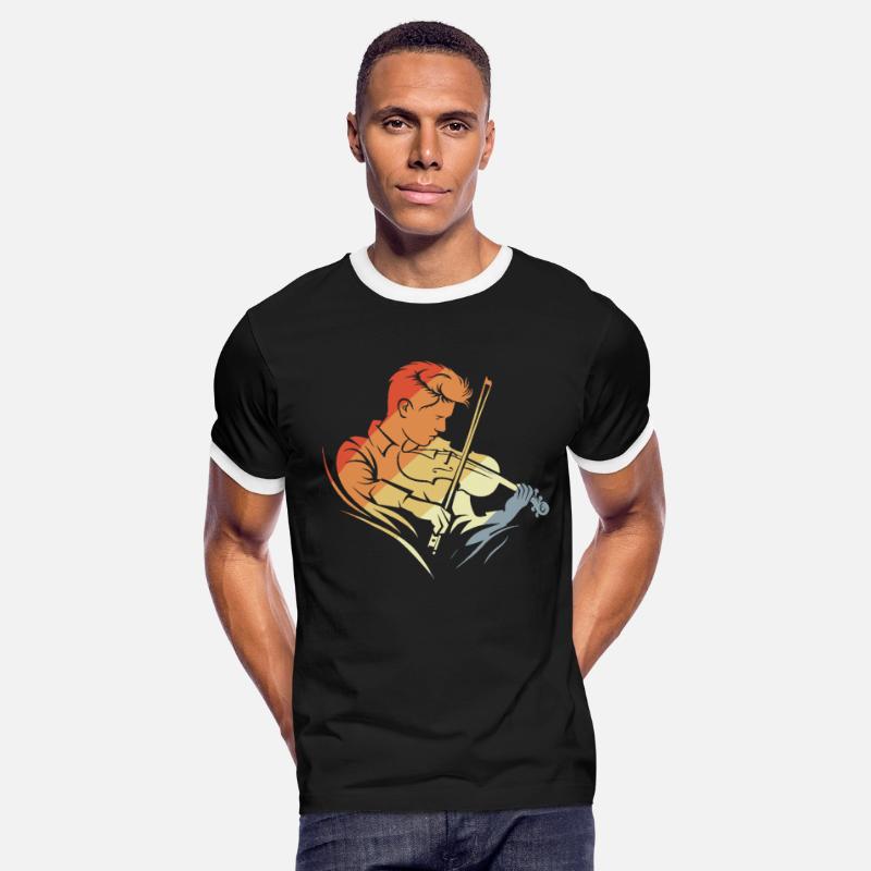 Violin Boy Sketch Retro Style