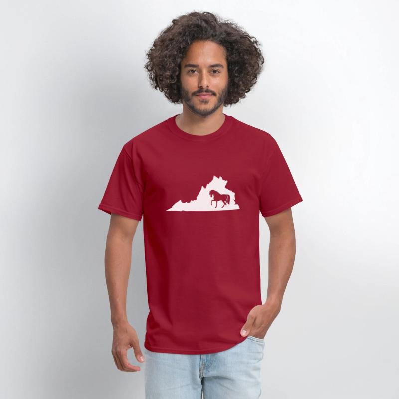 Virginia Horse Map Horseback Riding Equestrian T S