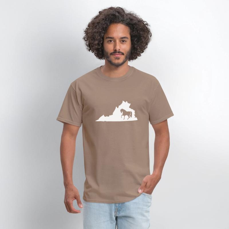 Virginia Horse Map Horseback Riding Equestrian T S