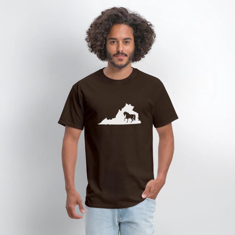Virginia Horse Map Horseback Riding Equestrian T S