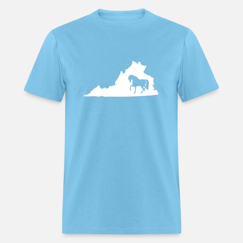 Virginia Horse Map Horseback Riding Equestrian T S