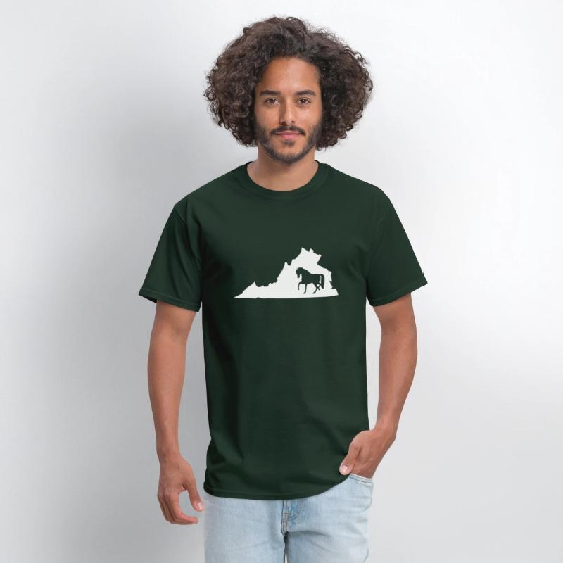 Virginia Horse Map Horseback Riding Equestrian T S