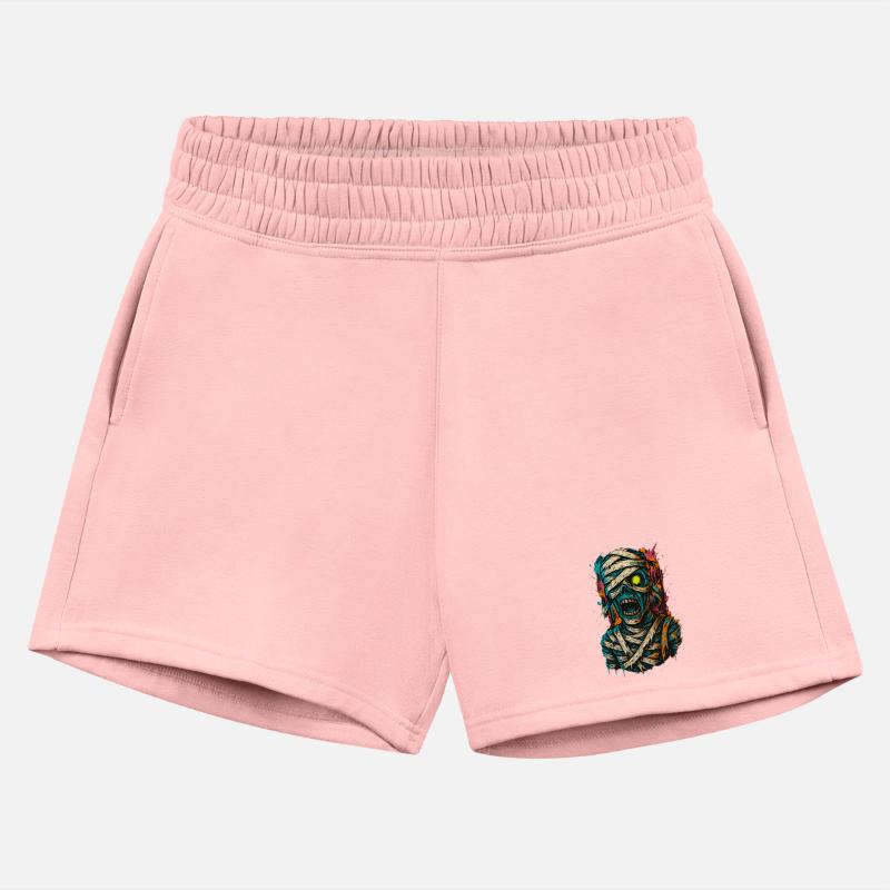 Vivid Mummy Skull Horror Art