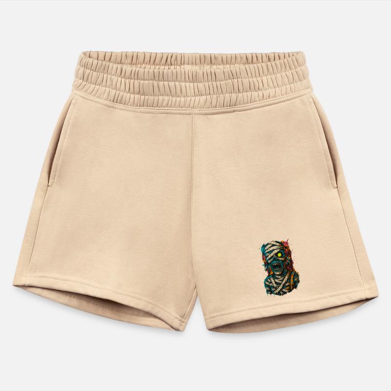 Vivid Mummy Skull Horror Art