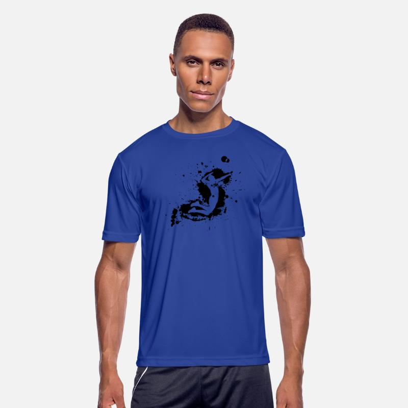 Volleyball Spike Man Black