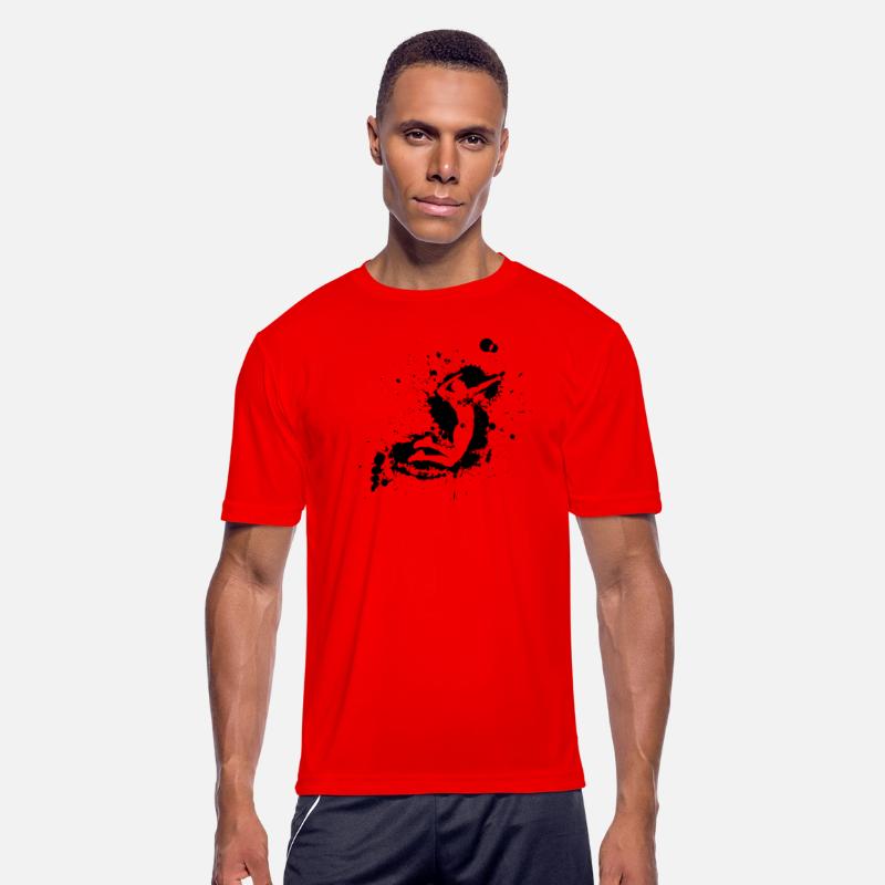 Volleyball Spike Man Black