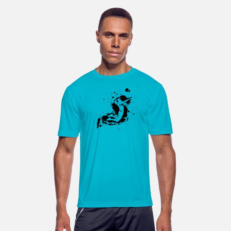 Volleyball Spike Man Black