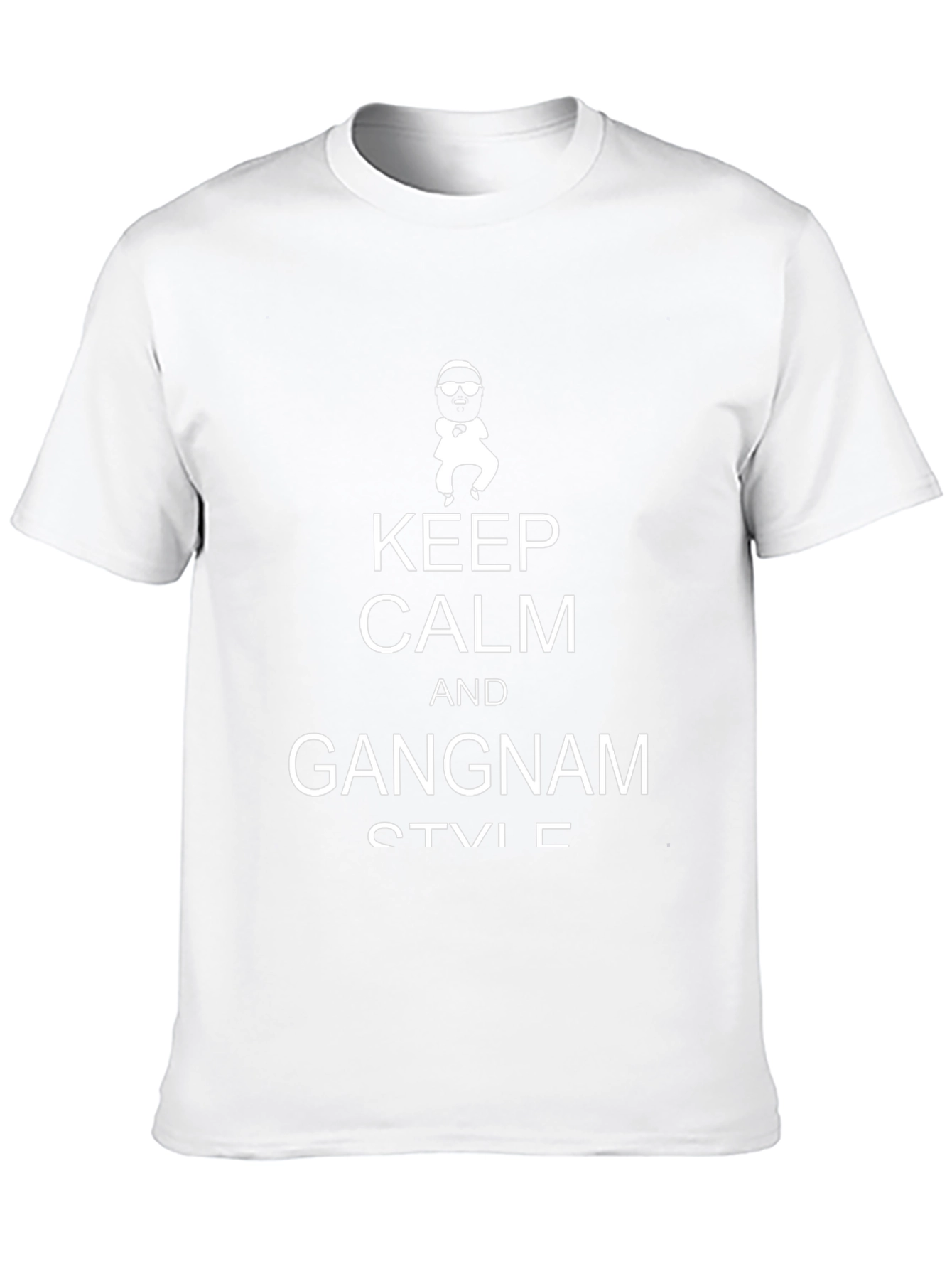 Keep Calm Gangnam Style Black T-Shirt