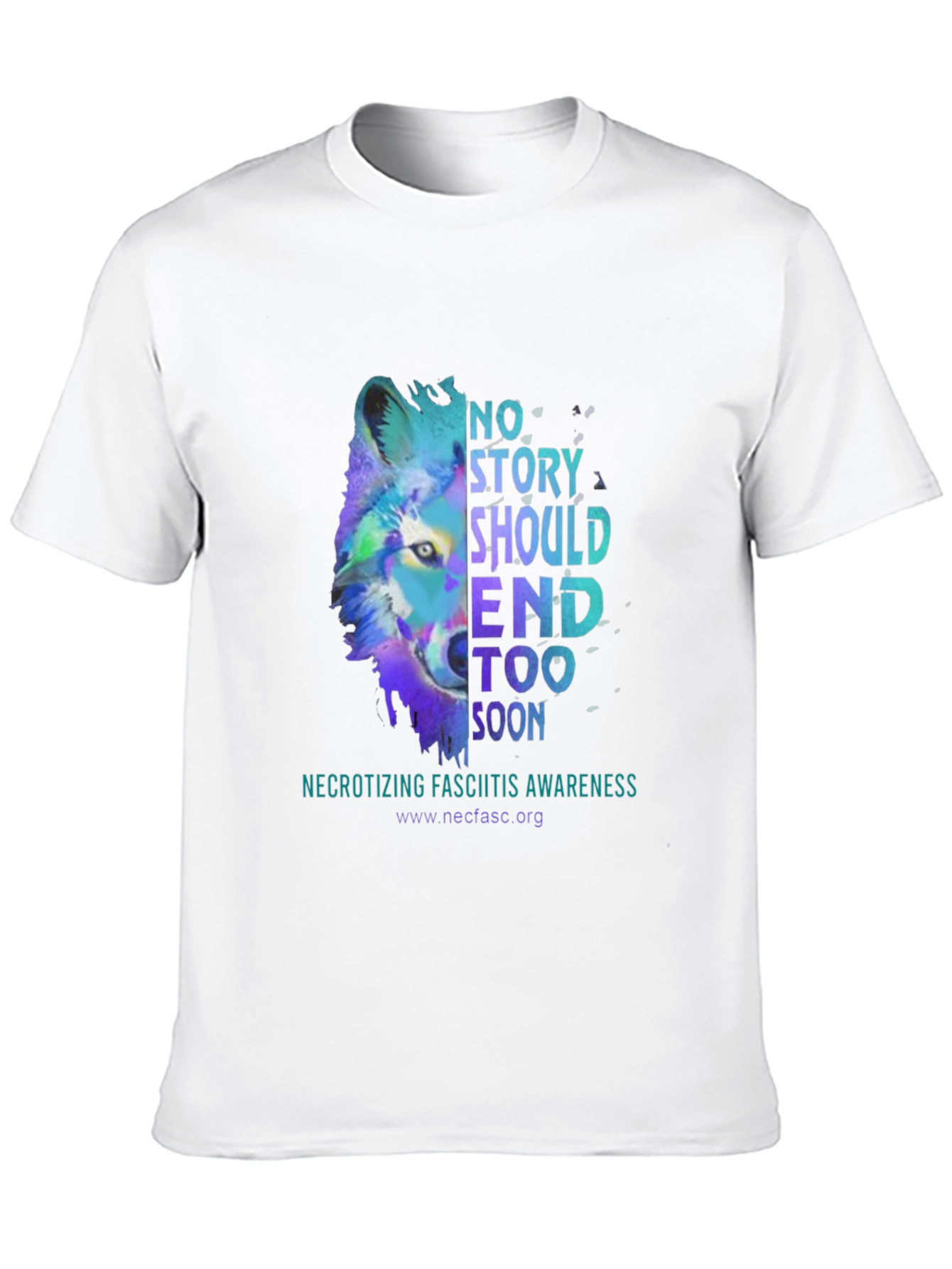 Awareness Graphic Tee - Necrotizing Fasciitis Wolf