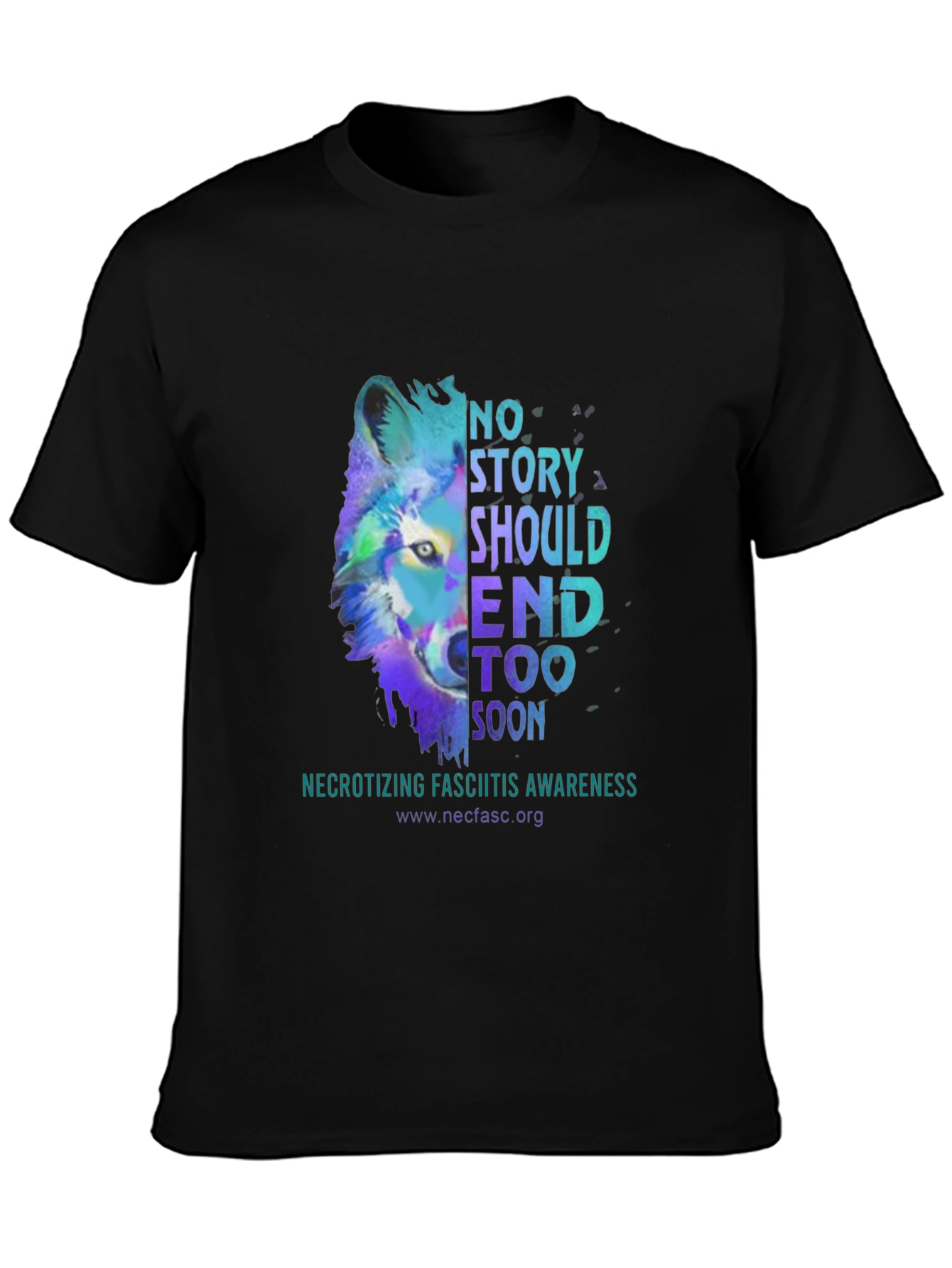 Awareness Graphic Tee - Necrotizing Fasciitis Wolf