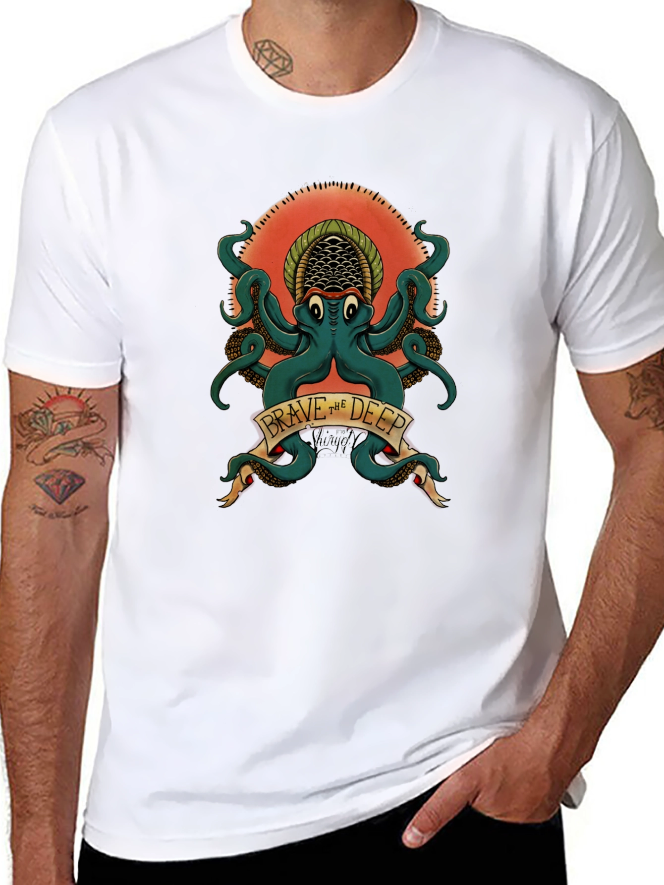 Brave the Deep Octopus Graphic Tee