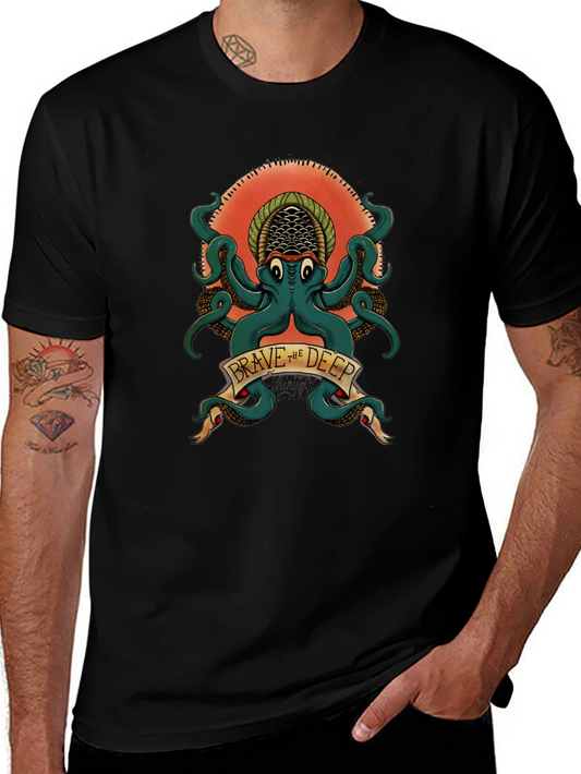 Brave the Deep Octopus Graphic Tee